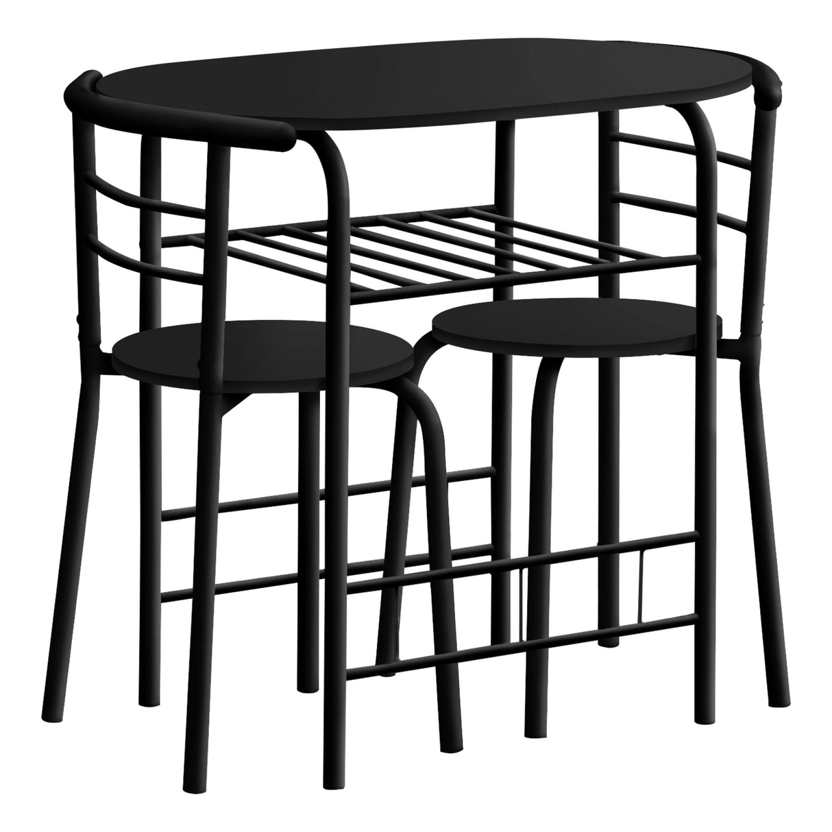 3 Pieces Dining Table Set, Small, Contemporary & Modern by Couch.com
