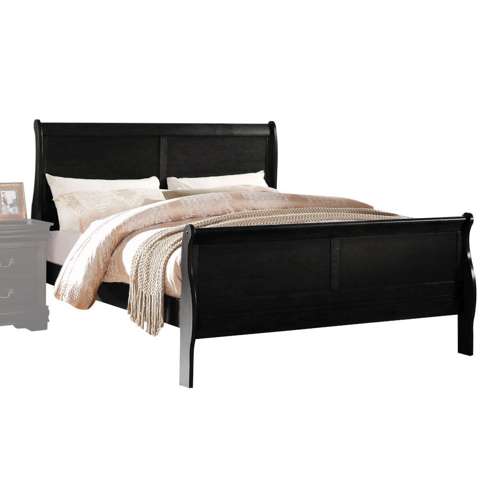 Louis Philippe Sleigh Style Bed