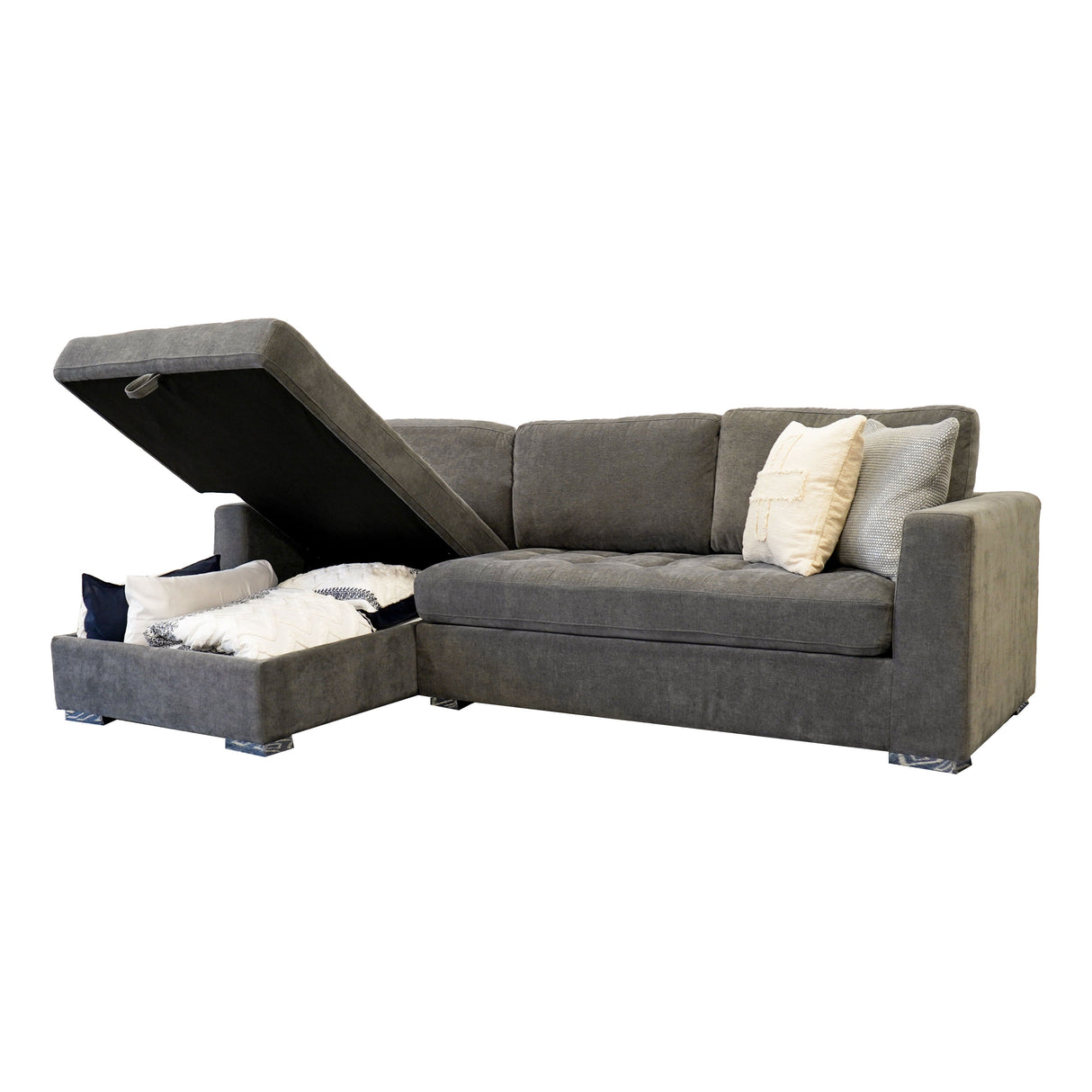 Tacoma - Sectional With Storage And Pullout Bed by Couch.com