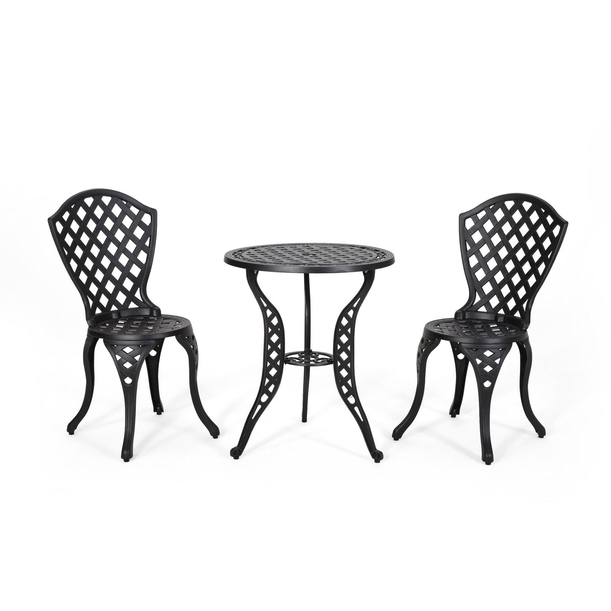 Bono Metal Bistro Set - Black by Couch.com