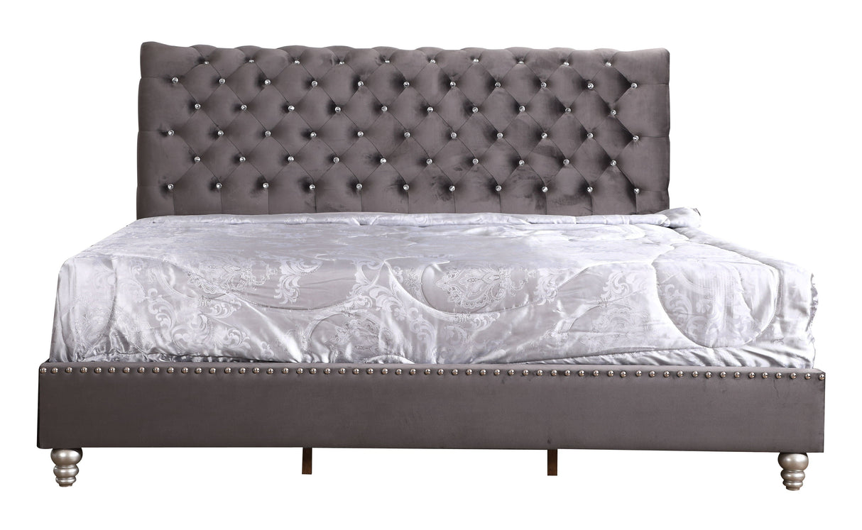Elegant Transitional Upholstered Bed by Couch.com