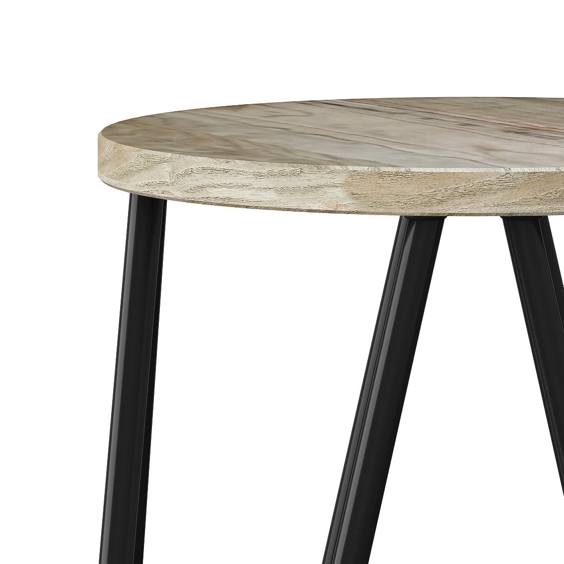 Simeon - Multifunctional Metal Stool With Wood Seat by Couch.com