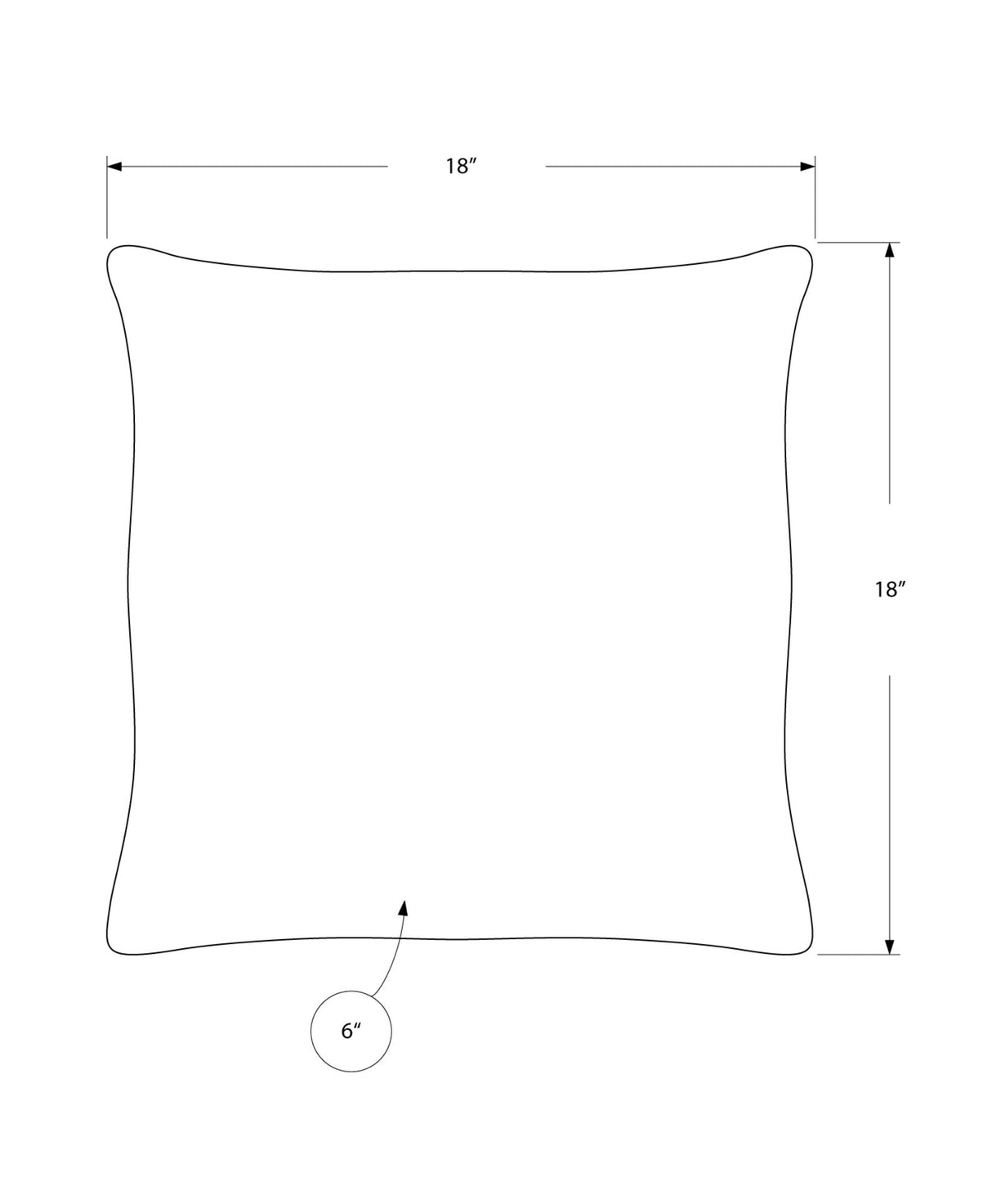 Pillow Square, Insert Included, Decorative Throw, Hypoallergenic