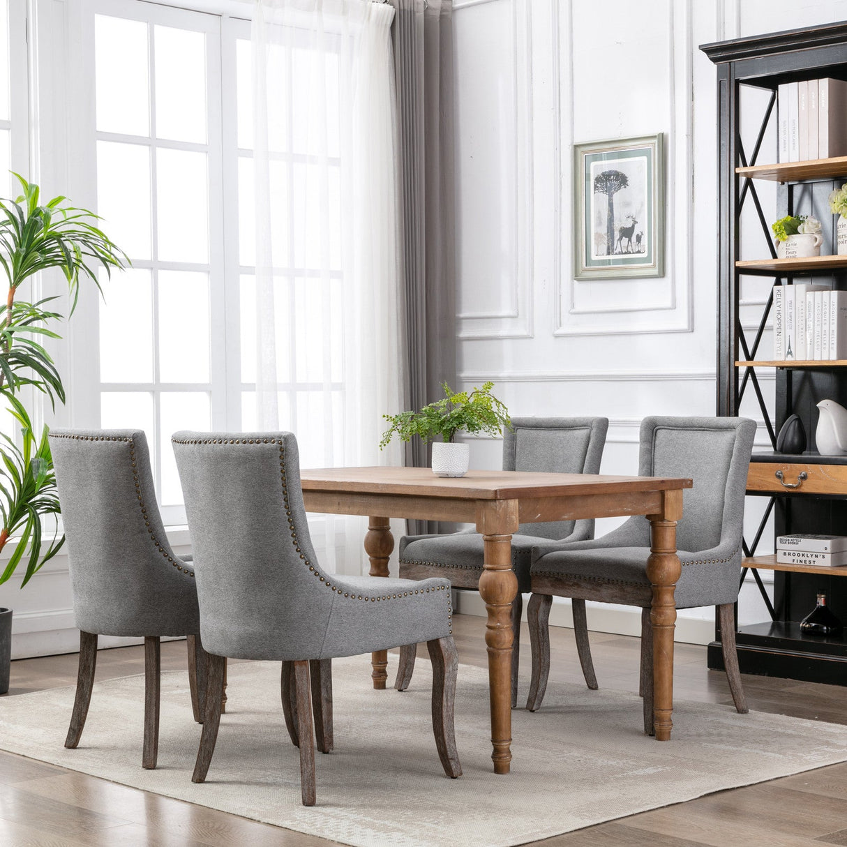 A&A Furniture Ultra Side Dining Chair Set of 2