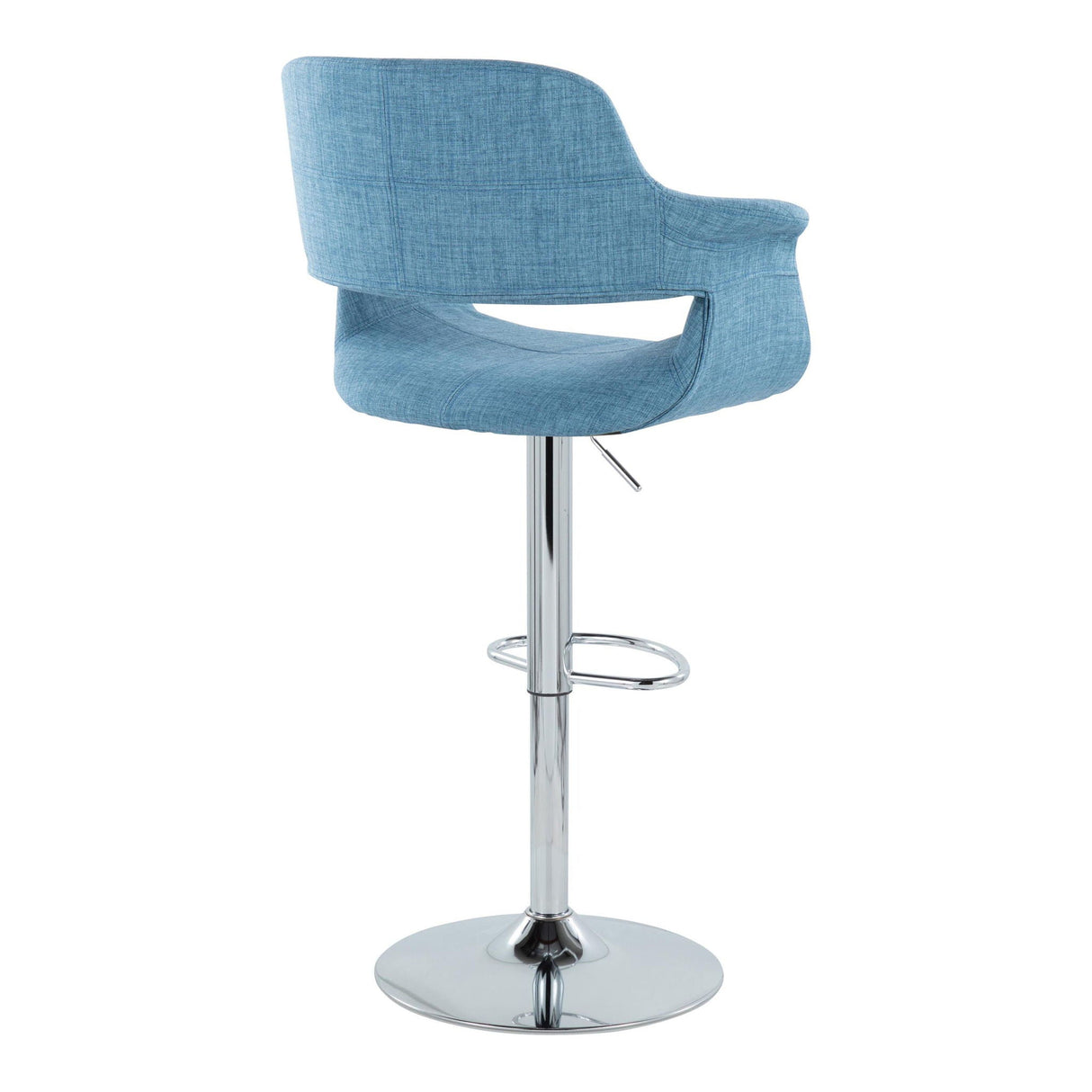 Vintage Flair - Mid Century Modern Adjustable Barstool With Oval Footrest (Set of 2) by Couch.com