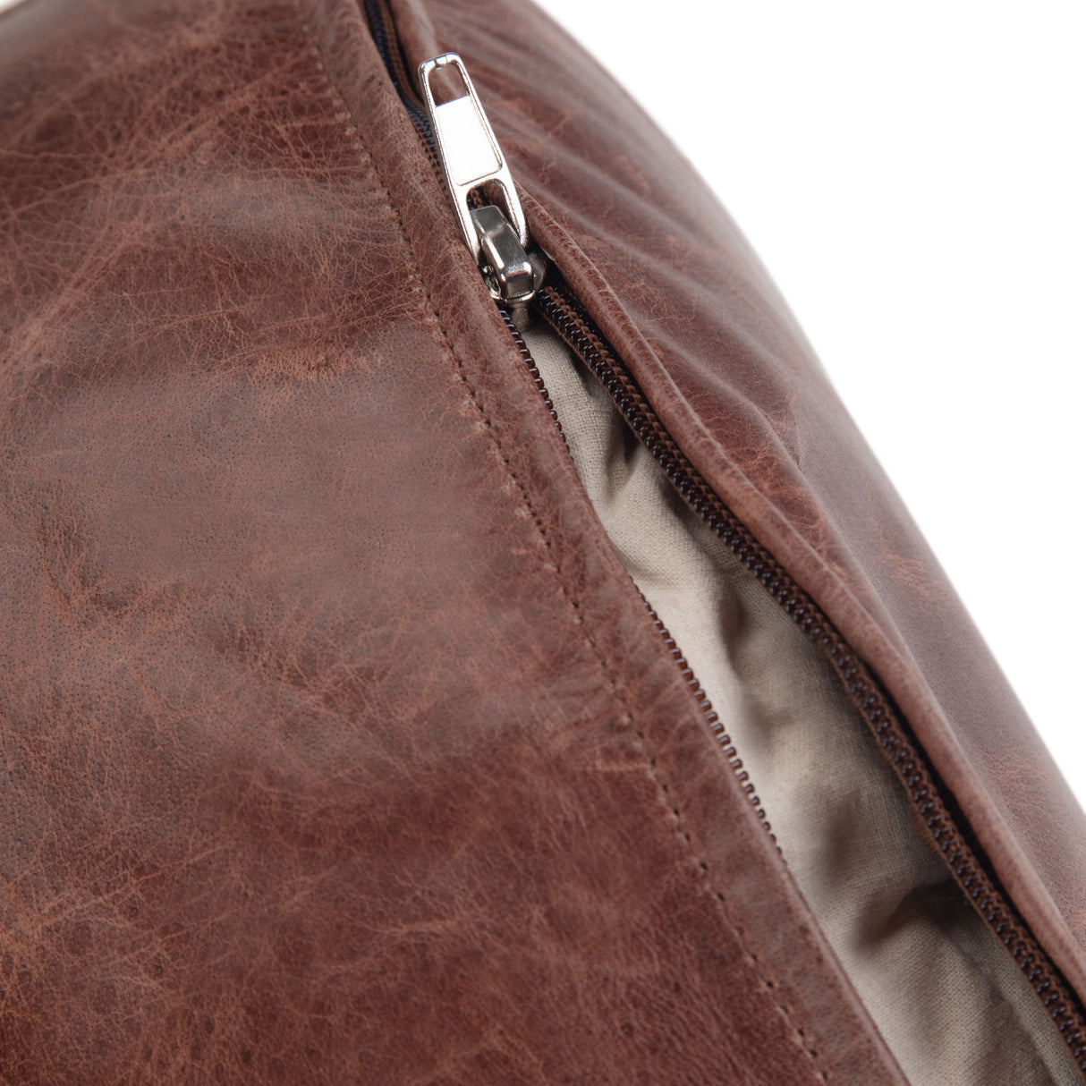 Connor - Handcrafted Round Pouf by Couch.com