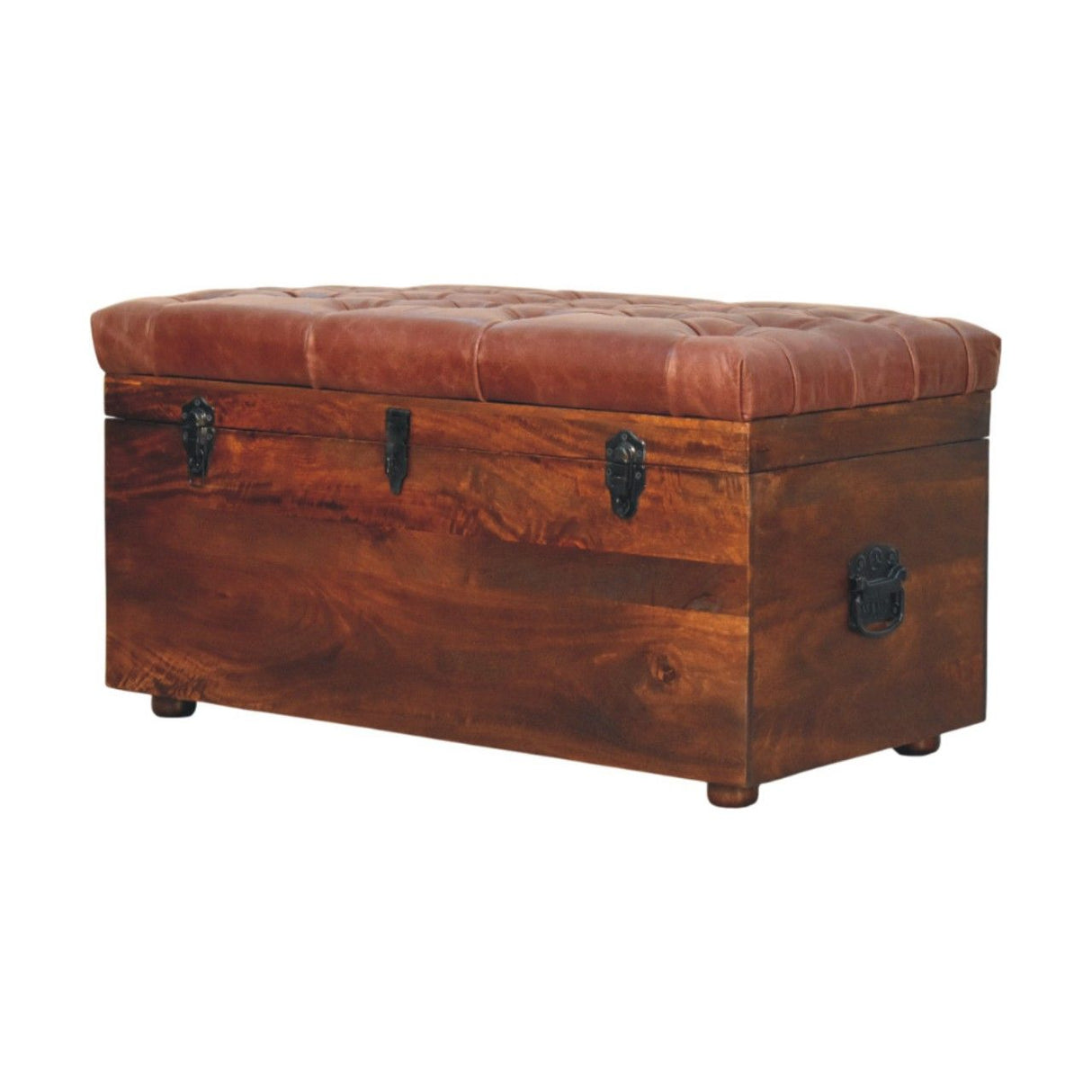 Buffalo - Artisan Furniture Leather Storage Trunk by Couch.com
