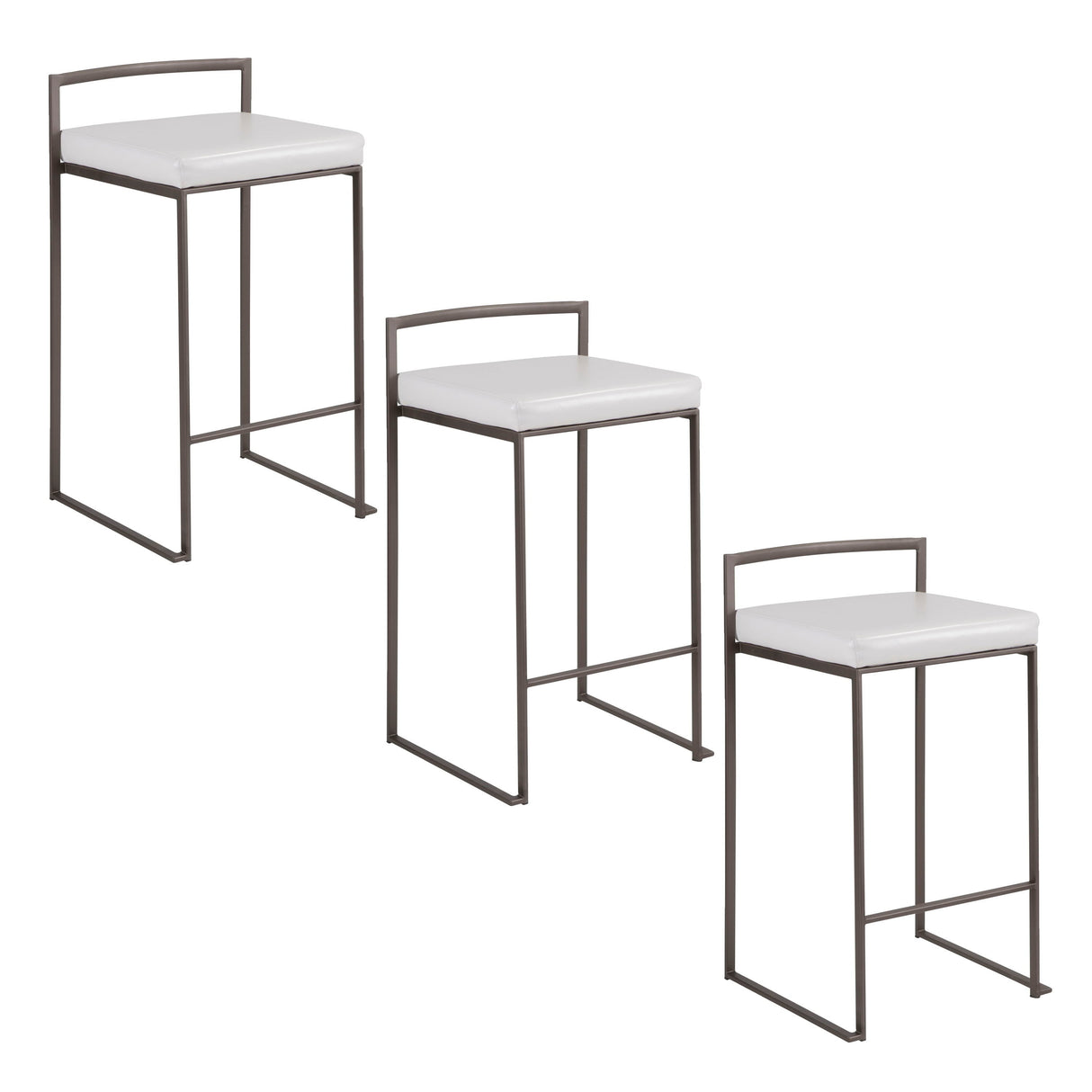 Fuji - Industrial Stackable Counter Stool Elegant Design by Couch.com