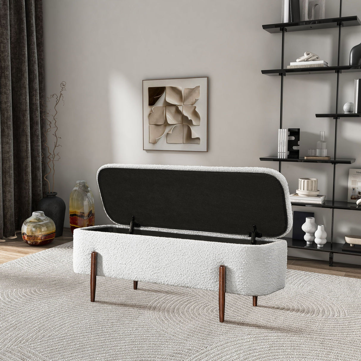 Sarna - Storage Bench - Ivory by Couch.com