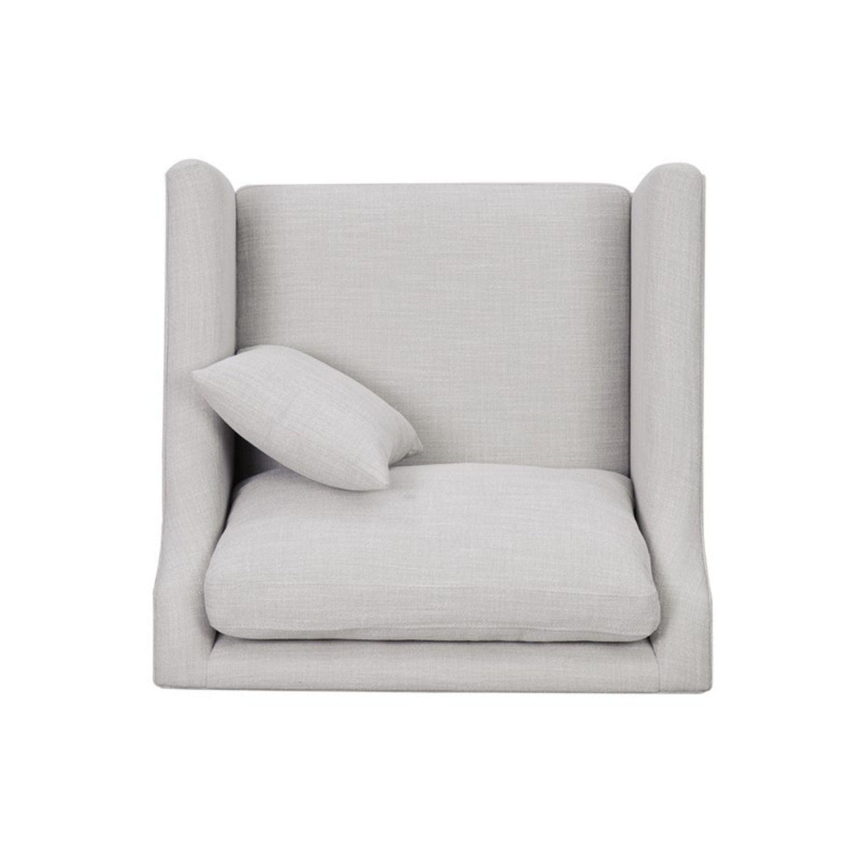 Chair With High Track Arms - Beige