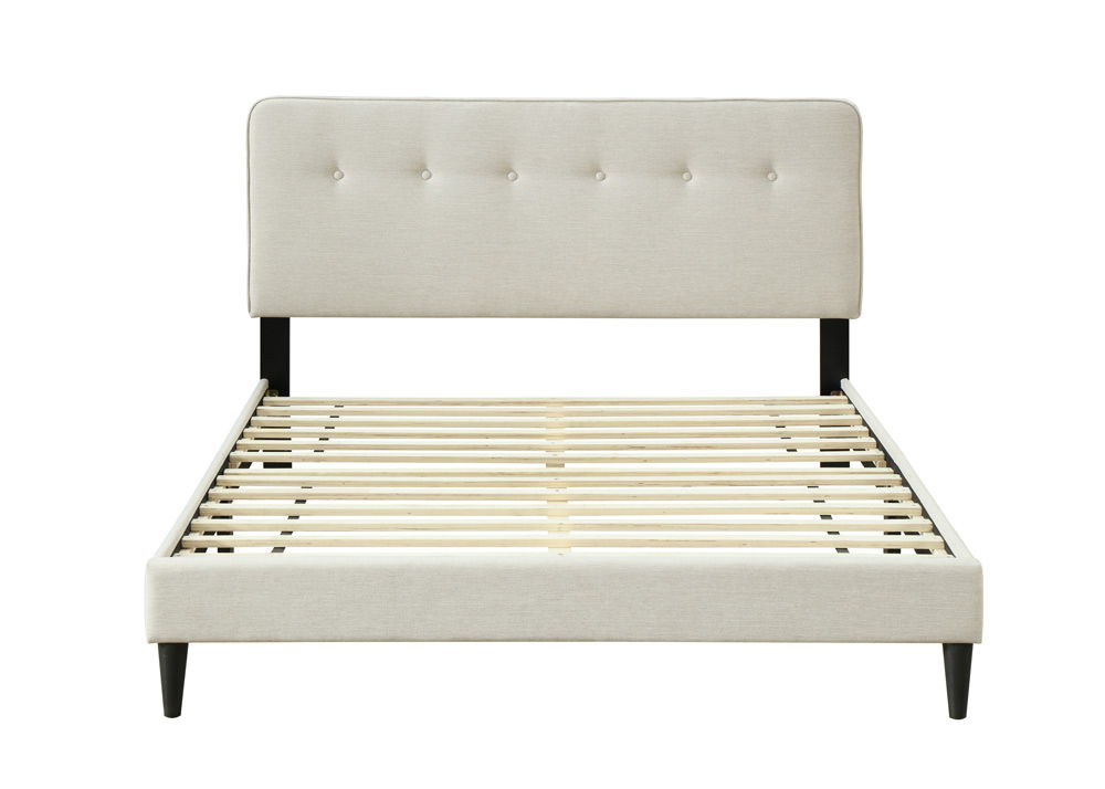 Upholstered Bed Compact With USB by Couch.com