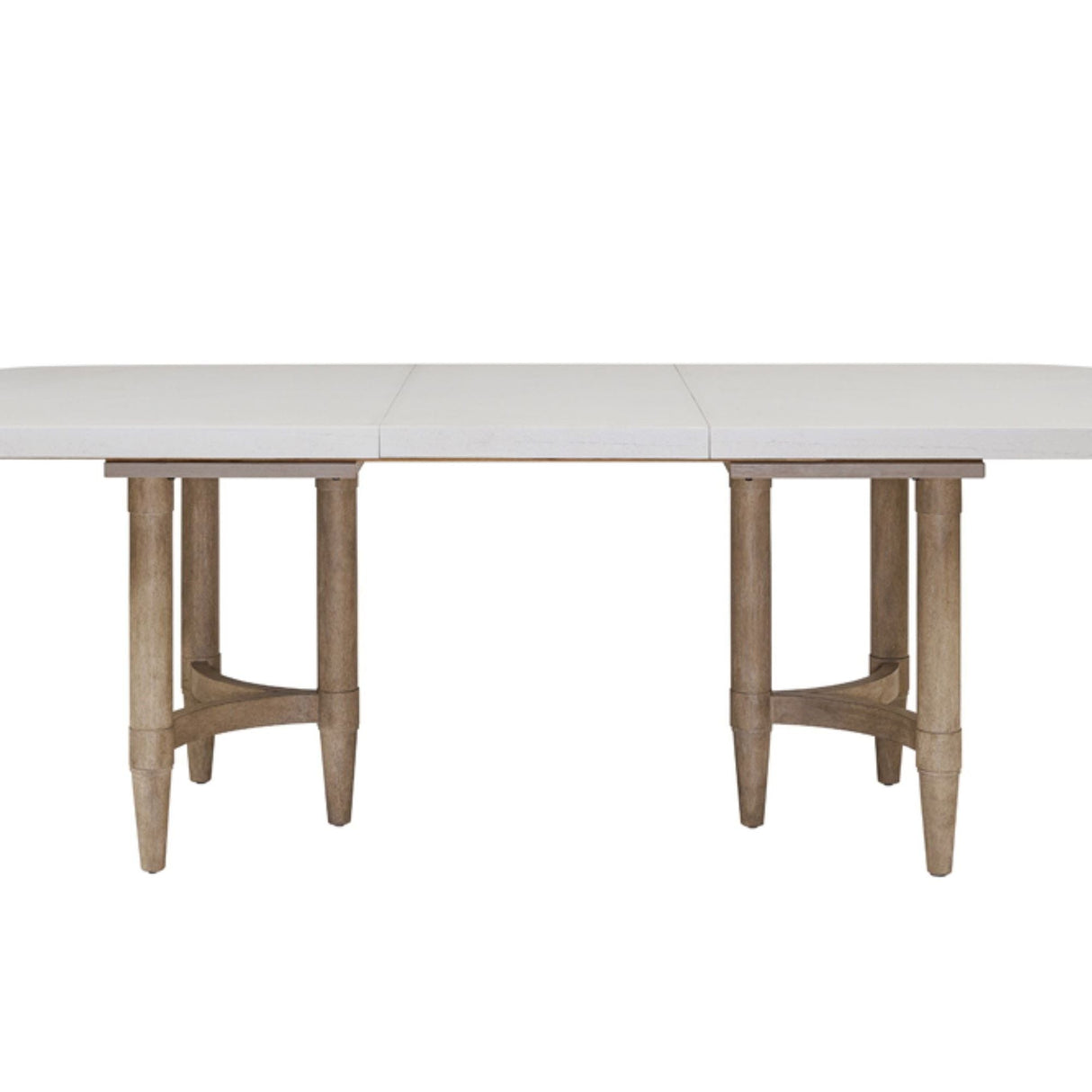 Triad - Double Pedestal Dining Table With Leaf - Sand