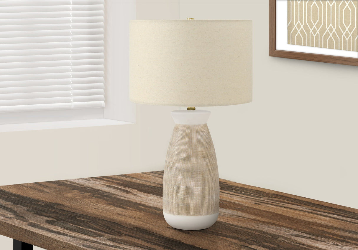 Lighting, Table Lamp, Ceramic, Resin, Contemporary - Cream by Couch.com