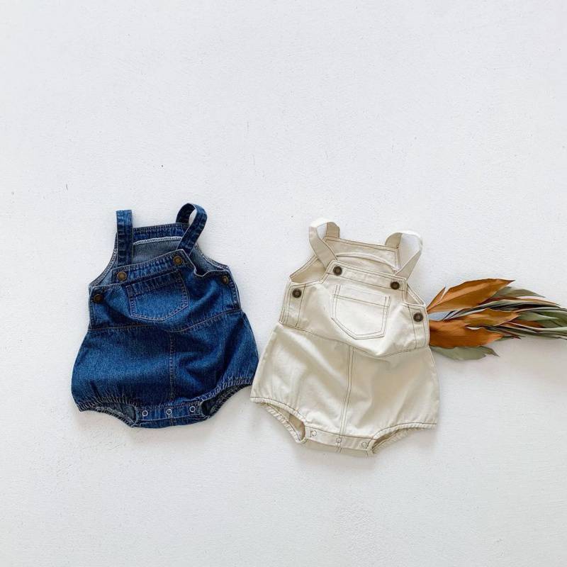 Bib Shorts All-match Korean Western Style Denim Jumpsuit