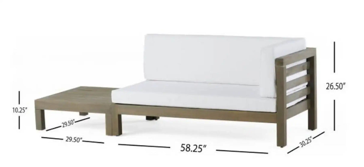 Oana Corner Bench and Coffee Table