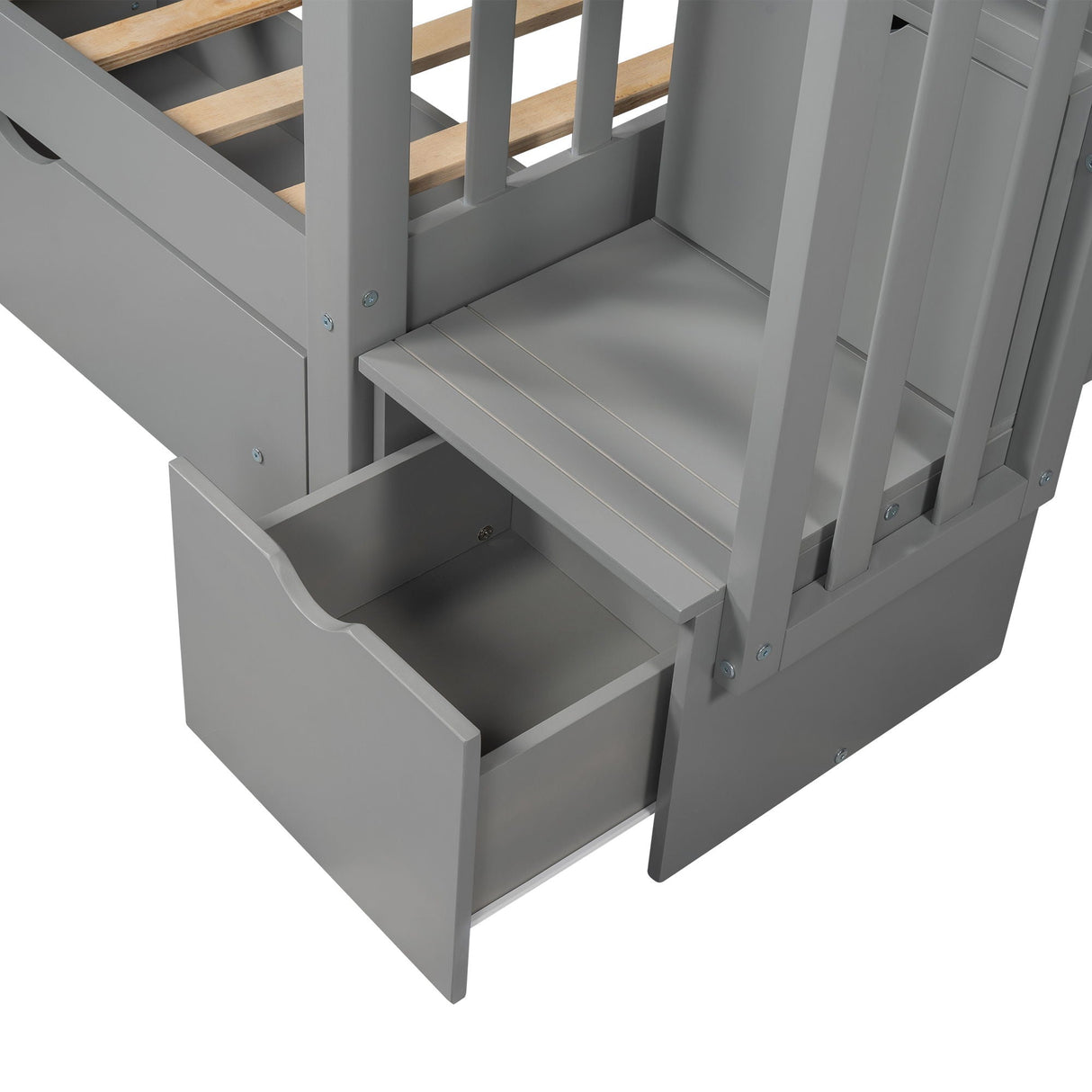 Bunk Bed With Shelves And 6 Storage Drawers by Couch.com