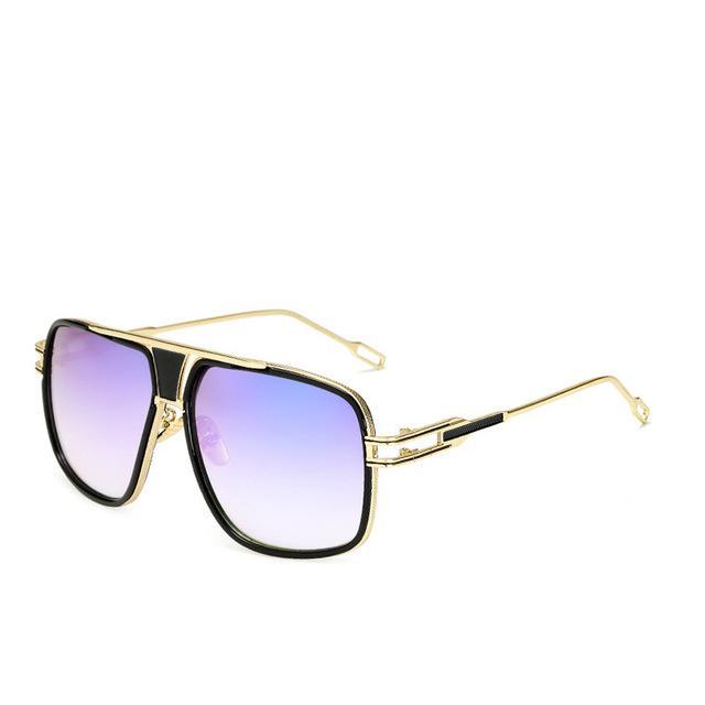 NEW Elegant Luxury Trend Driving Sunglasses Gold Big Frame Oversized Square For Man and Women Sunglasses