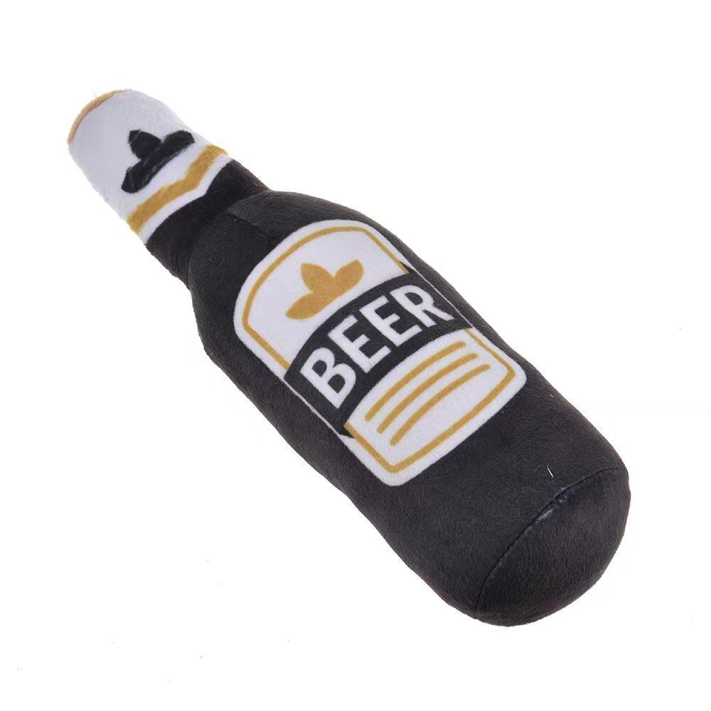 Plush Stuffed Vodka Squeaky Sounding Molar Toy