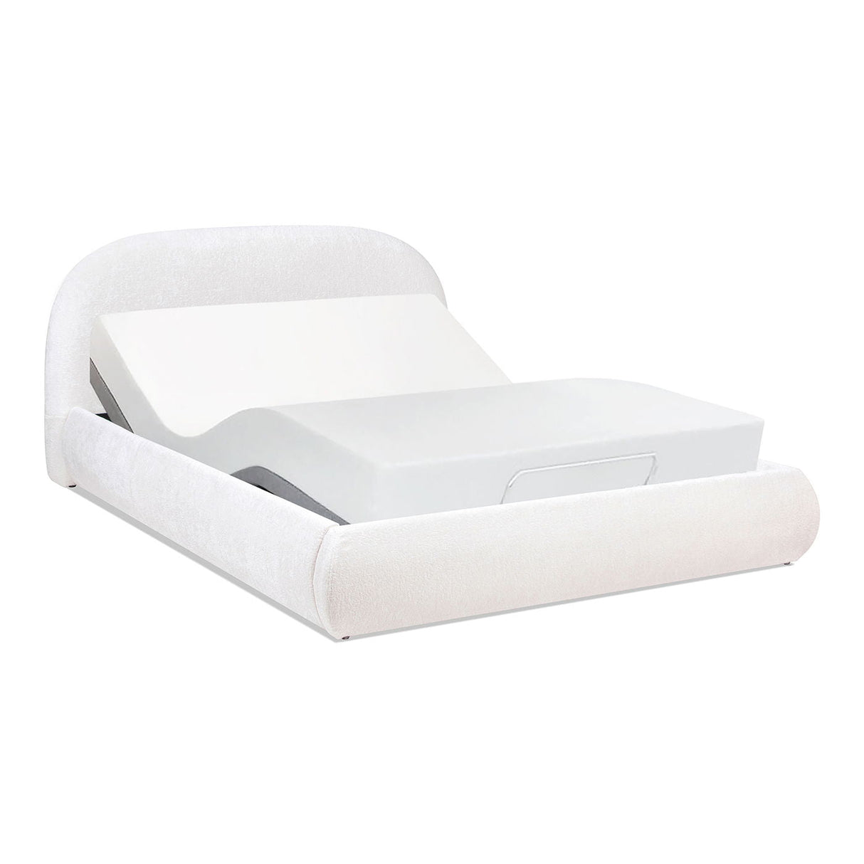 Archie Puffy Grounded - Upholstered Platform Bed by Couch.com