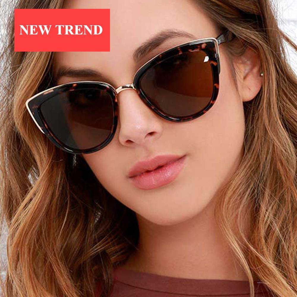 Luxury Modern Luxury Cateye Woman Vintage Classic Gradient Lady Sunglassese With UV400 Protection