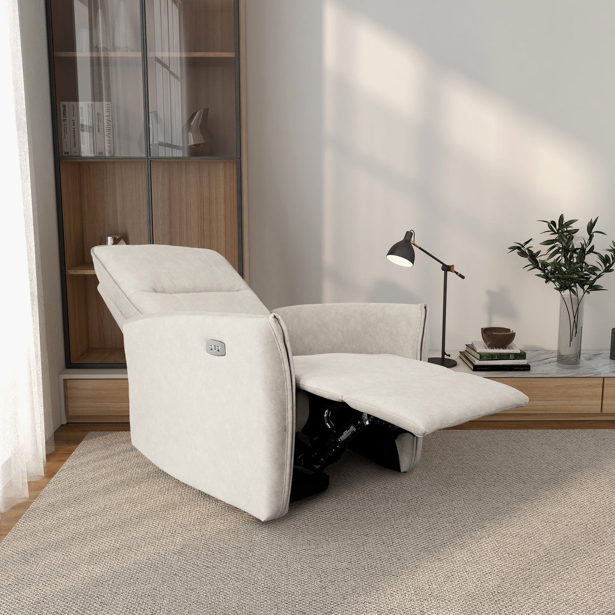 Asheville - Suede Recliner Chair by Couch.com