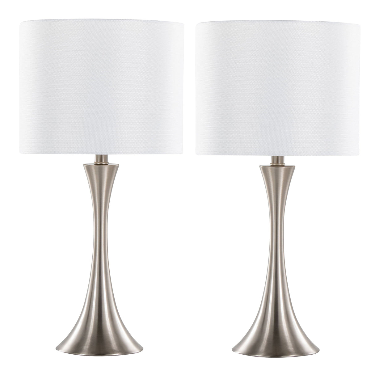 Lenuxe - Contemporary Semi Gloss Table Lamp (Set of 2) by Couch.com