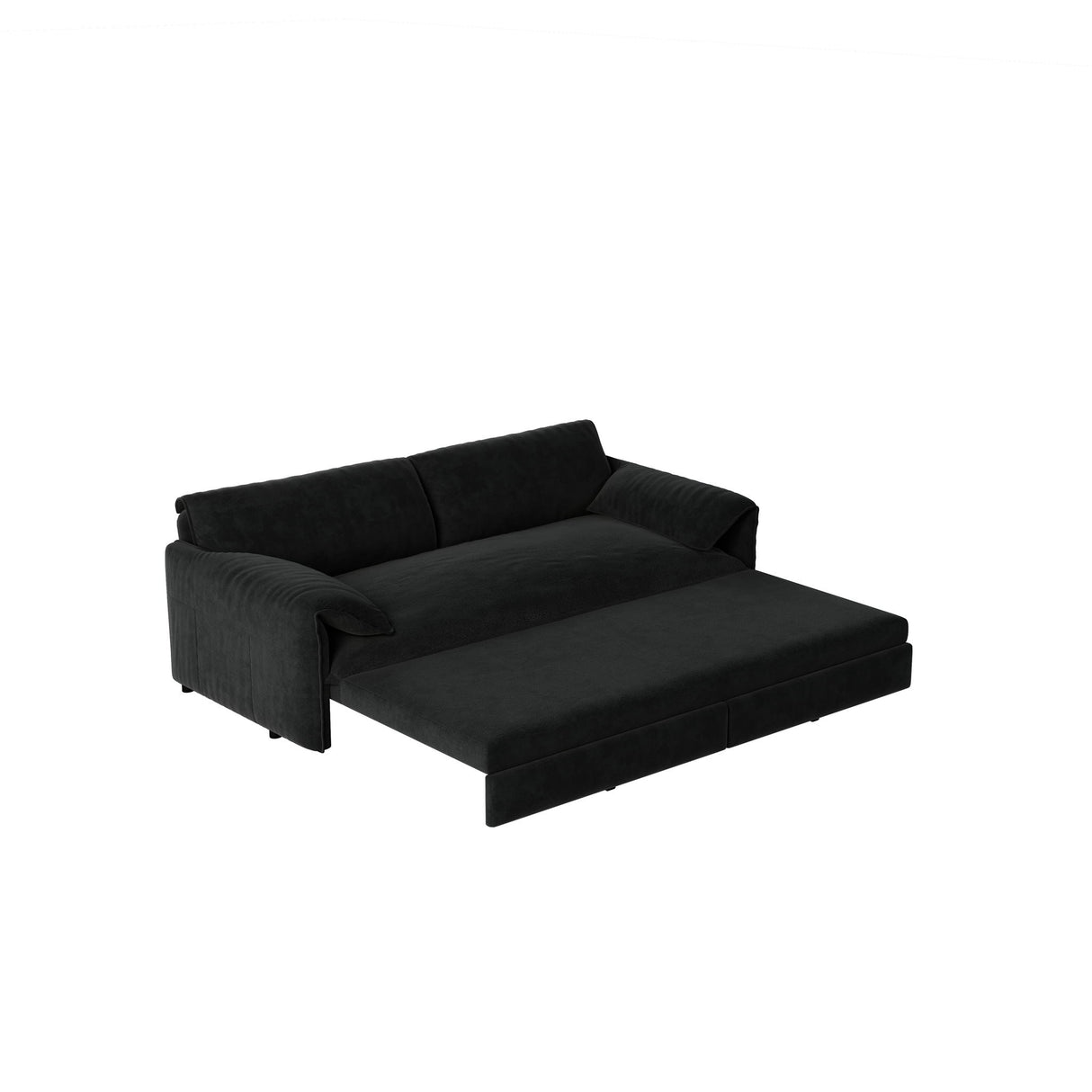 Pull Out 3 In 1 Convertible Sleeper Sofa With Side Storage, Multi Functional by Couch.com