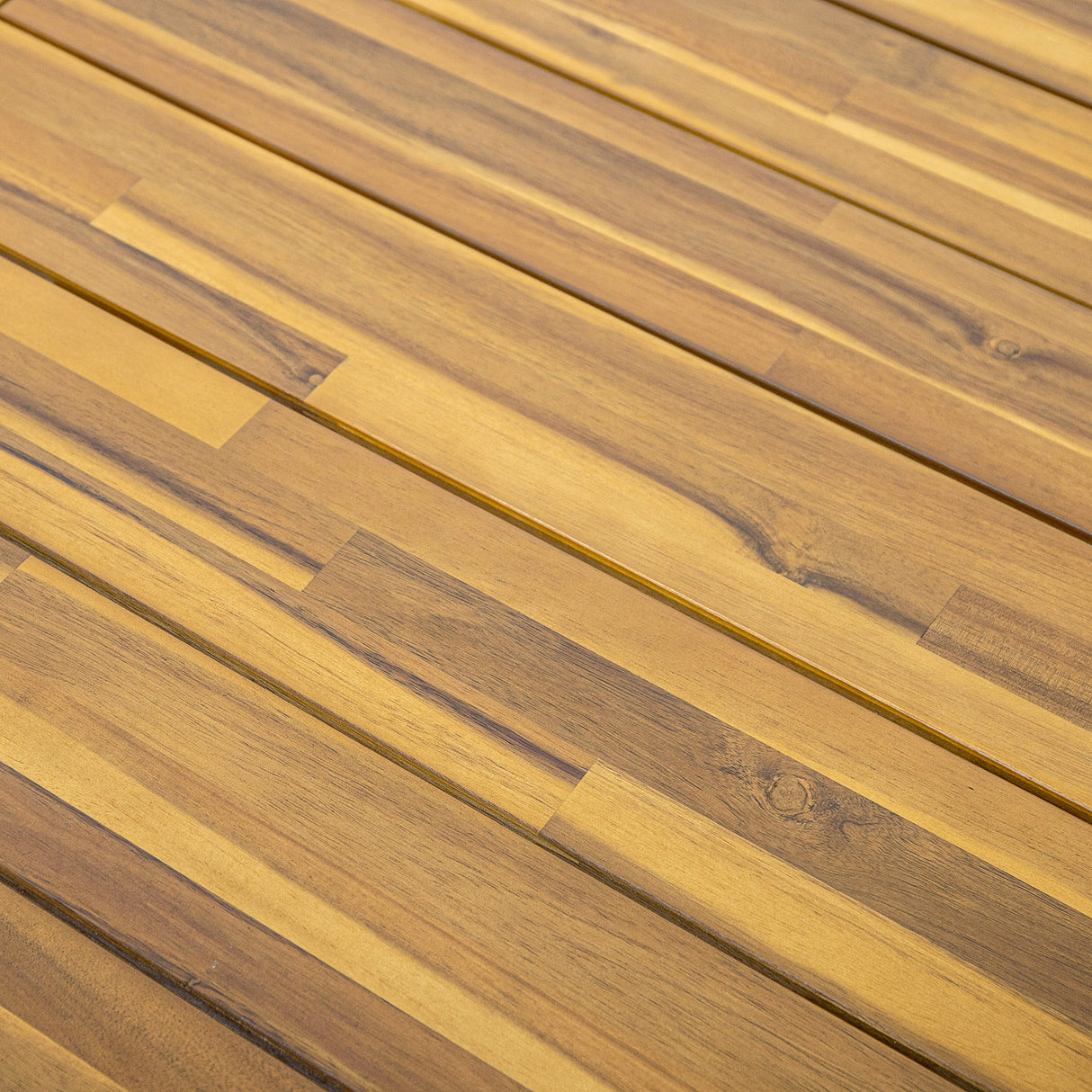 Acacia Wood Patio Dining Table, 69'L Rectangle Outdoor Table