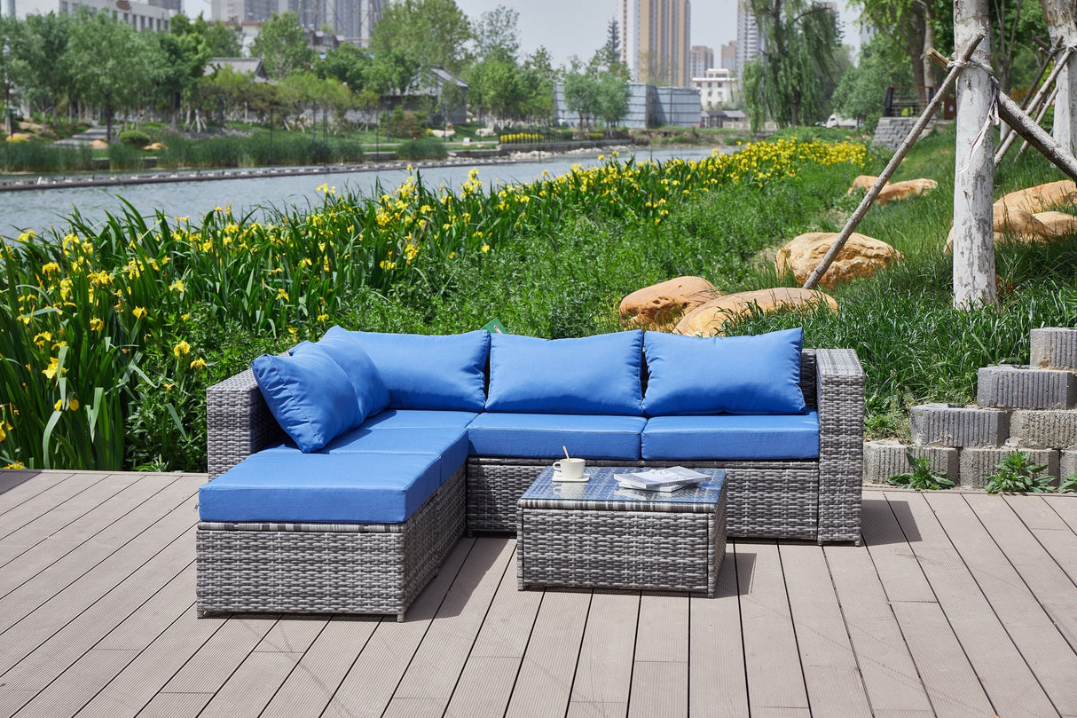 Patio Sofa With Cushions by Couch.com