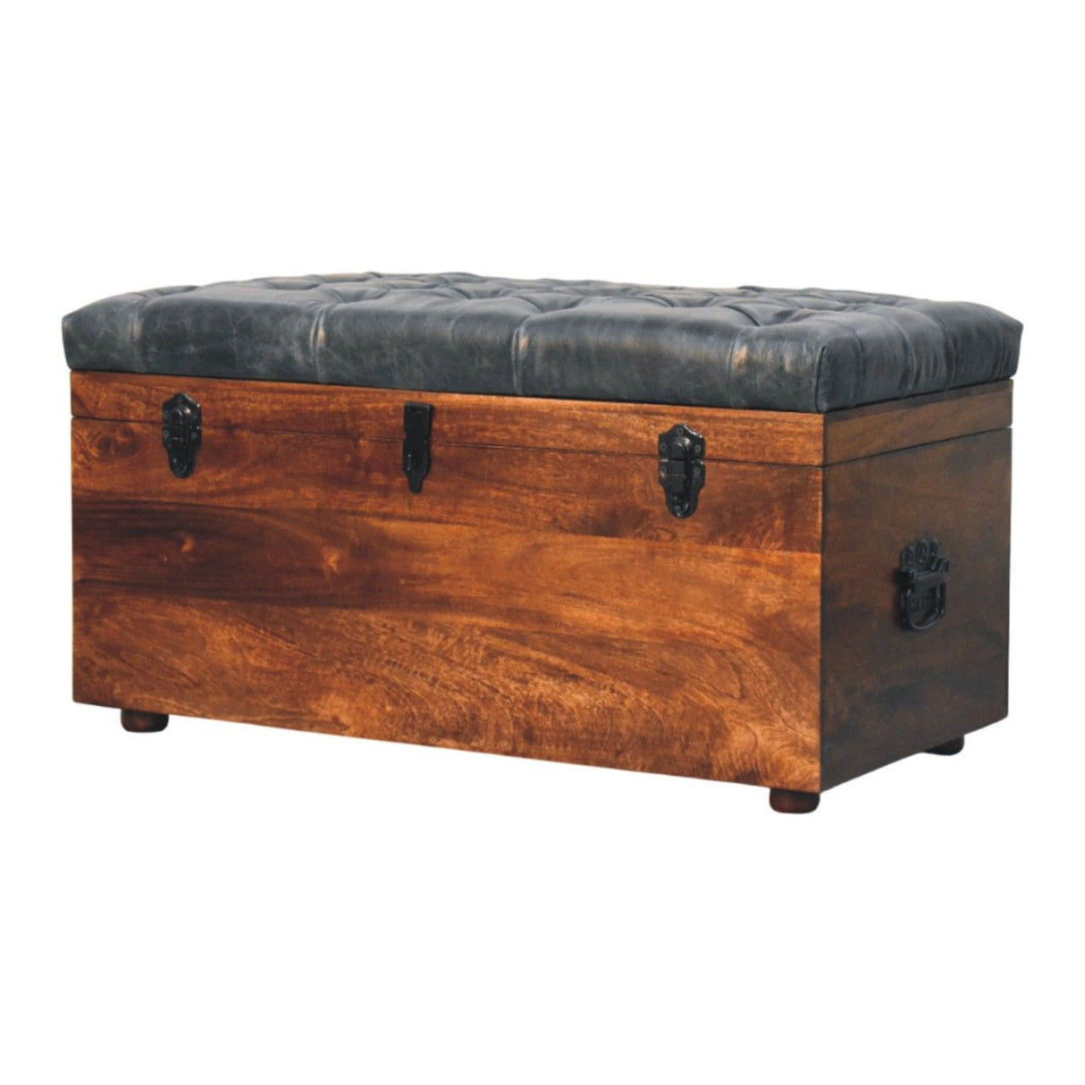 Buffalo - Artisan Furniture Leather Storage Trunk by Couch.com