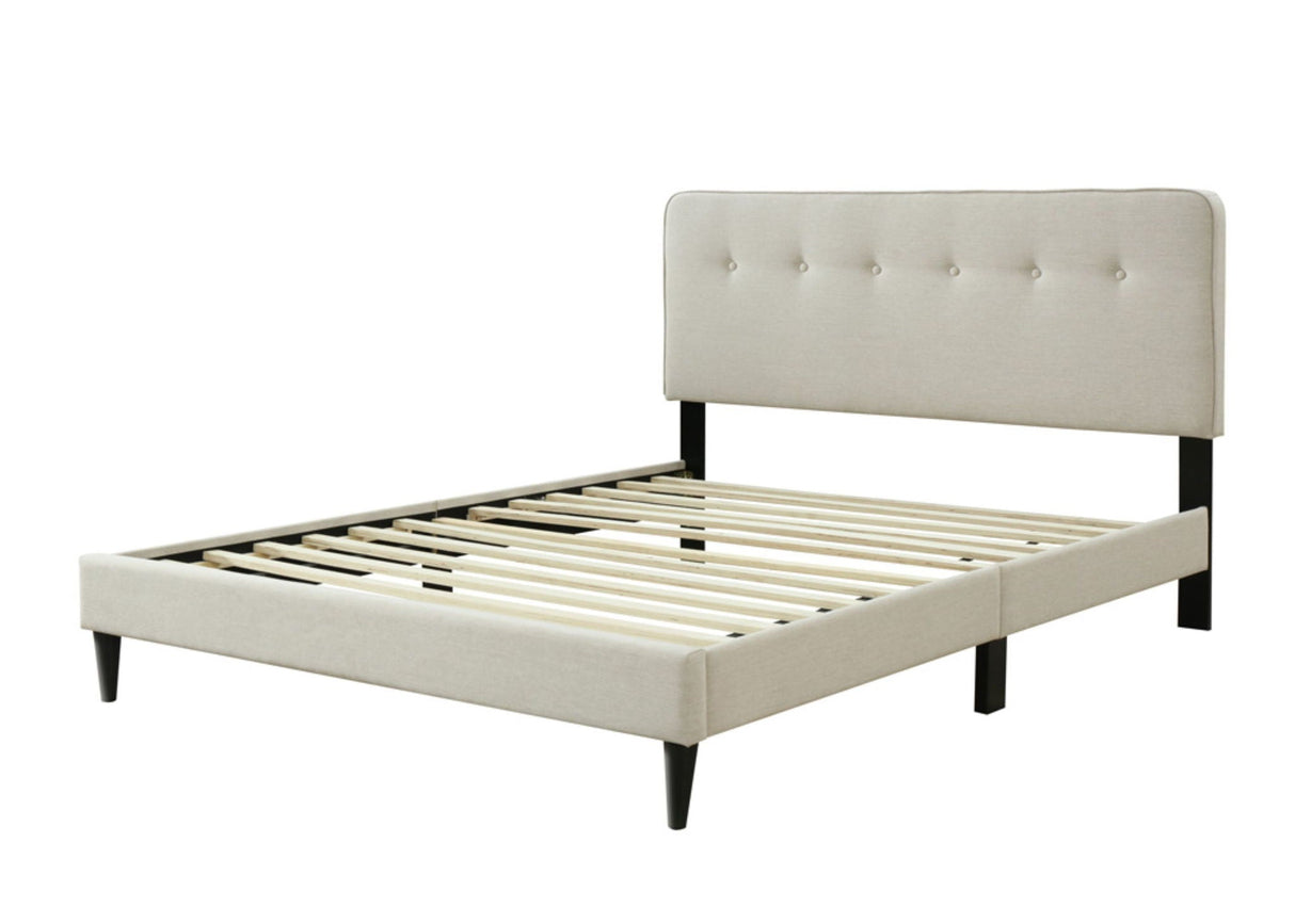 Upholstered Bed Compact With USB by Couch.com