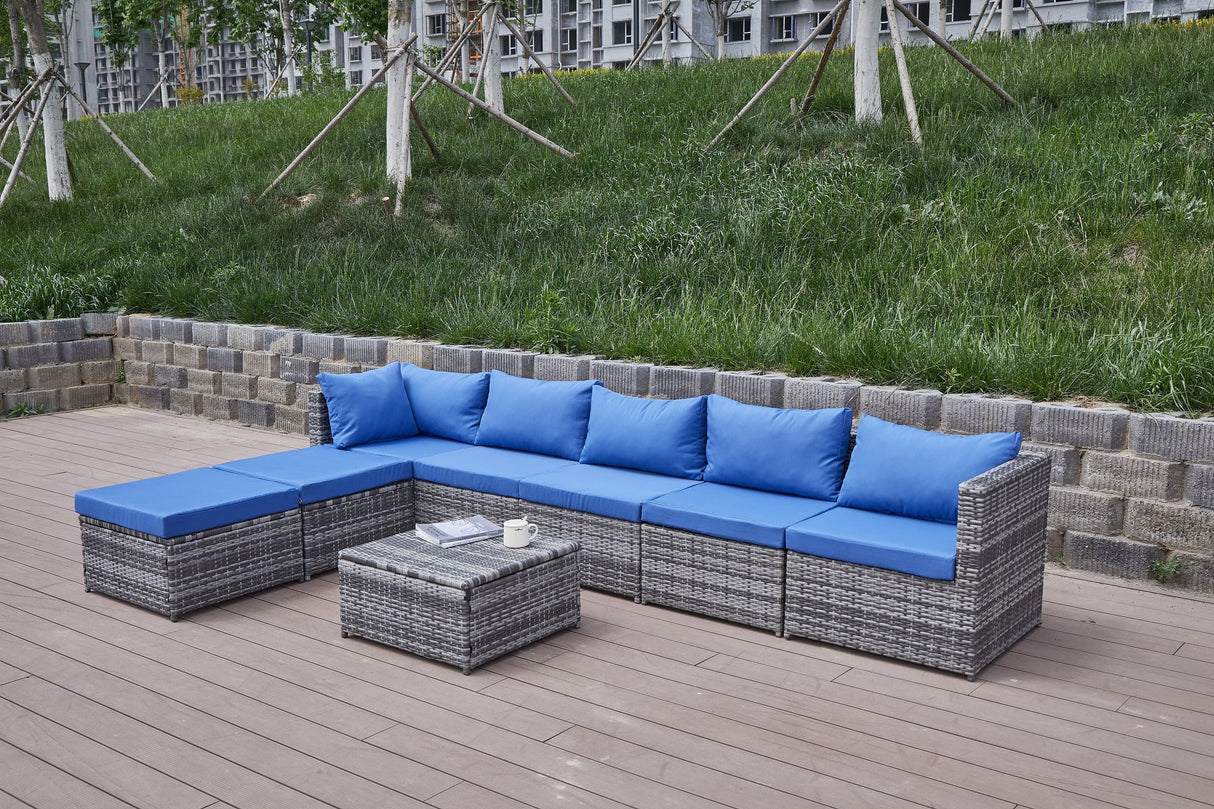 Patio Sofa With Cushions by Couch.com