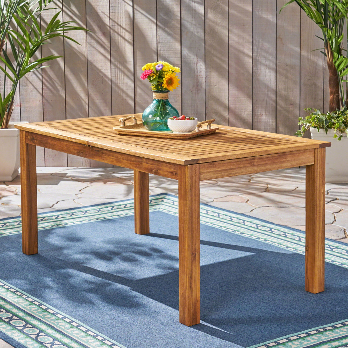 Outdoor Expandable Dining Table With Square Legs by Couch.com
