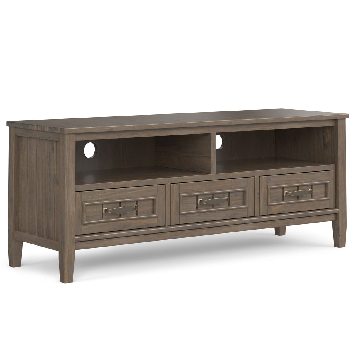 Lev - Low TV Stand - Smoky Brown by Couch.com