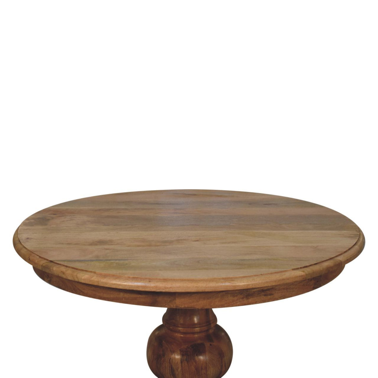 Round Turned Dining Table - Oak by Couch.com