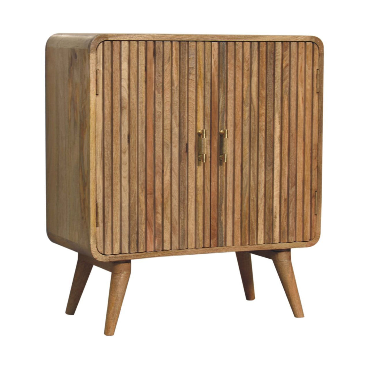 T Bar Ridged Cabinet - Brown by Couch.com