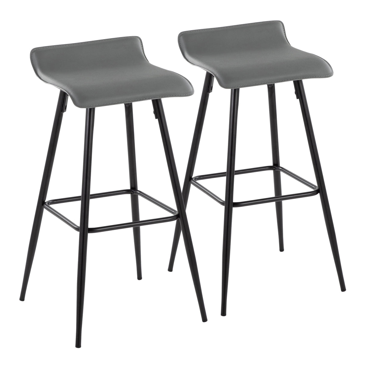 Ale - Contemporary Fixed-Height Bar Stool (Set of 2) by Couch.com