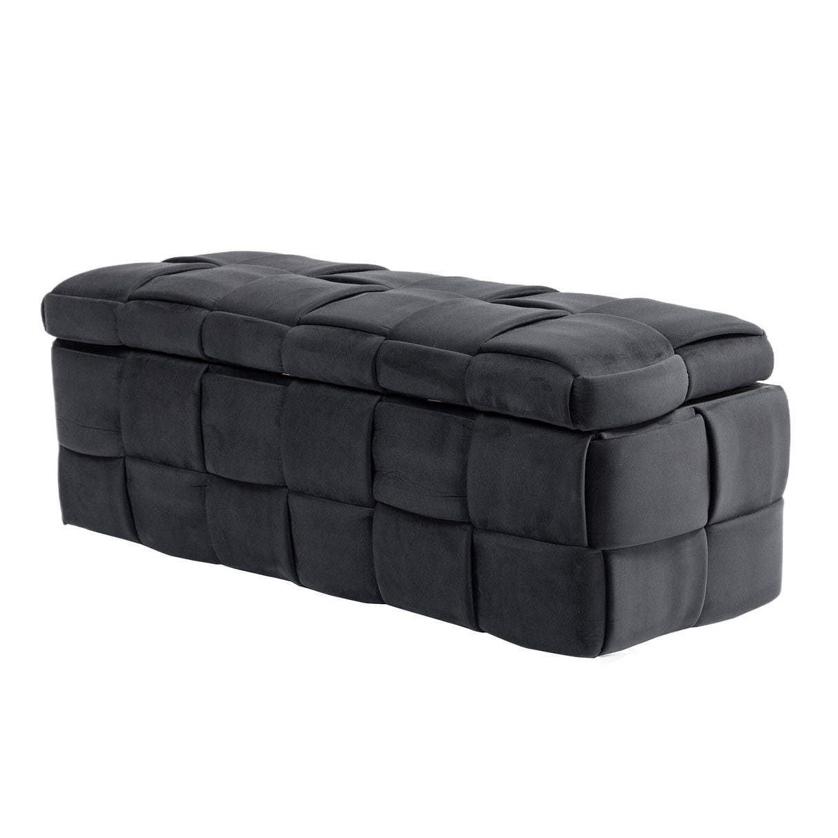 Upholstered Storage Ottoman With Safety Hinge by Couch.com
