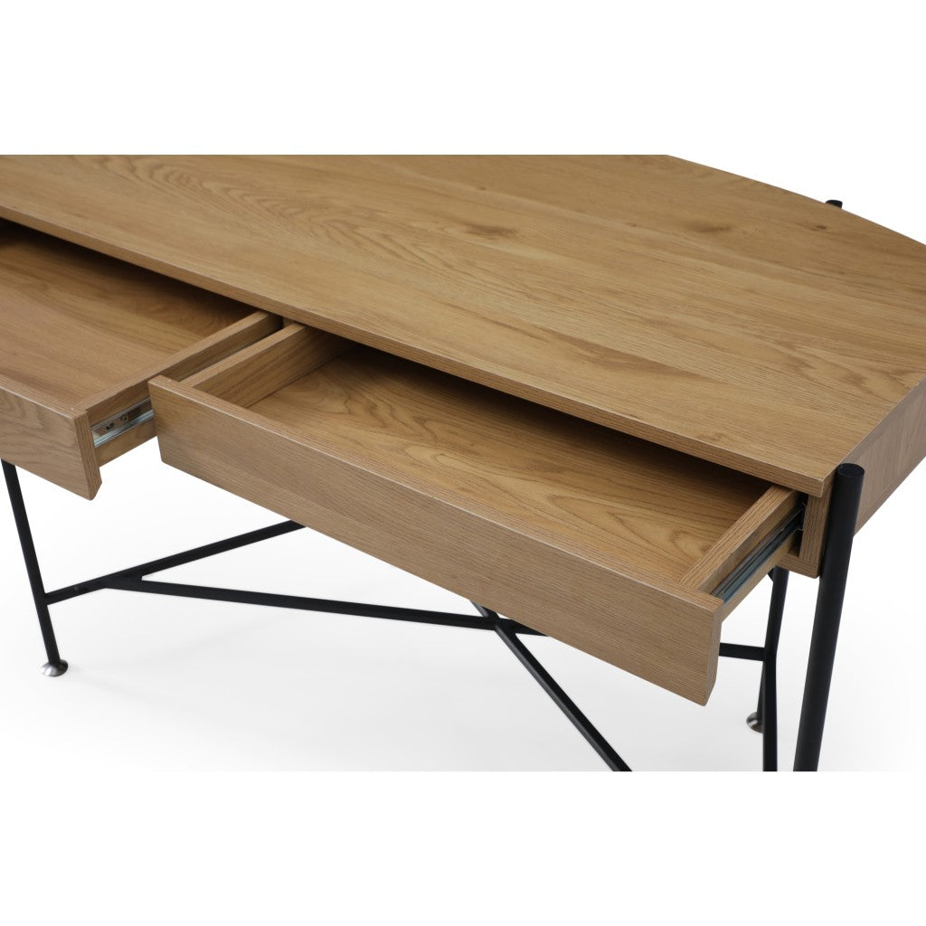 Kenia Writing Desk with 2 Drawers