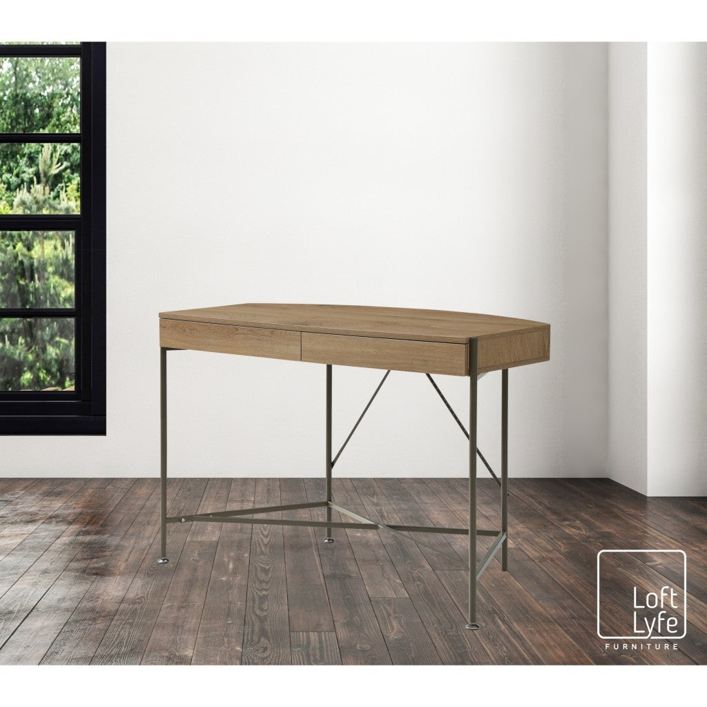 Kenia Writing Desk with 2 Drawers