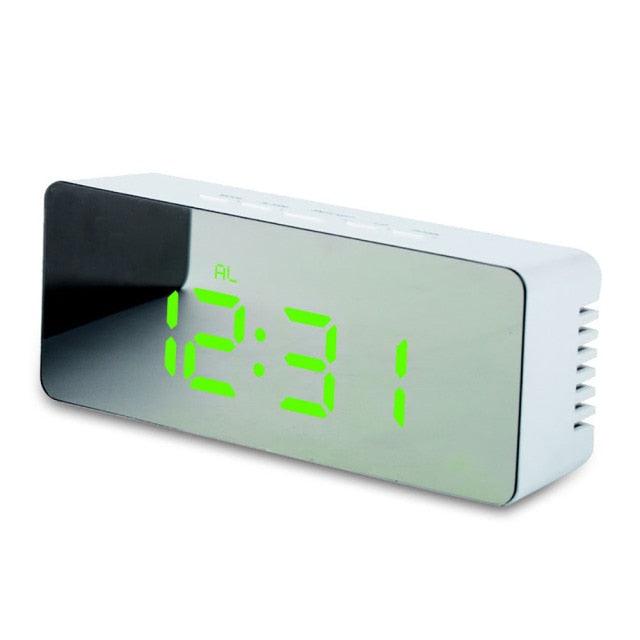 Digital Alarm Clock Alarm Clocks Adjustable Volume Alarm Clock for Bedroom Electronic 7 Inch Number Desktop Alarm Clocks For Kids Bedroom LED Screen for Kids Bedroom Temperature Snooze Function Desk Table Clock LED Clock Electronic Watch Table