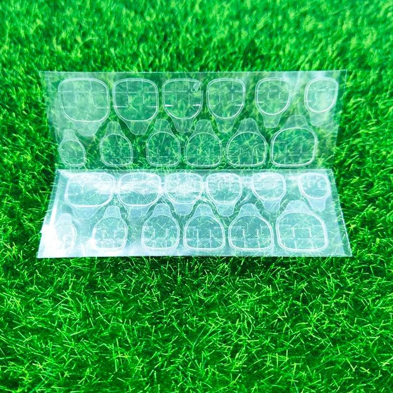 Double Sided False Nail Art Adhesive Tape Glue Sticker Tips Fake Nail Acrylic Manicure Gel Makeup Tool Self Adhesive Nail Glue Sticker for False Nail Tips Waterproof Breathable Jelly Gel Nail Tape Glue Stickers for False Nails Tips