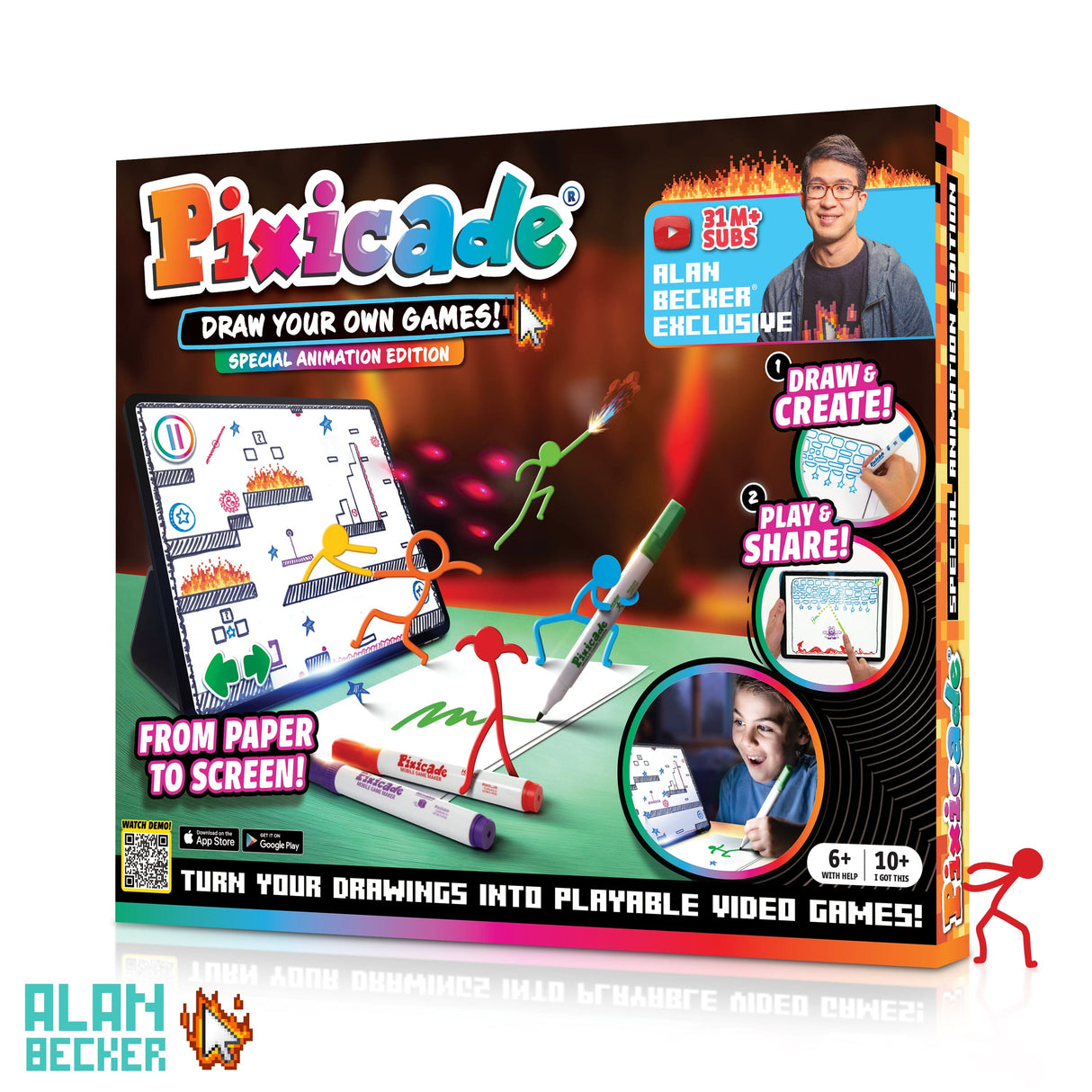 Draw Your Own Games! Special Animation Edition - Pixicade! - Alan Becker