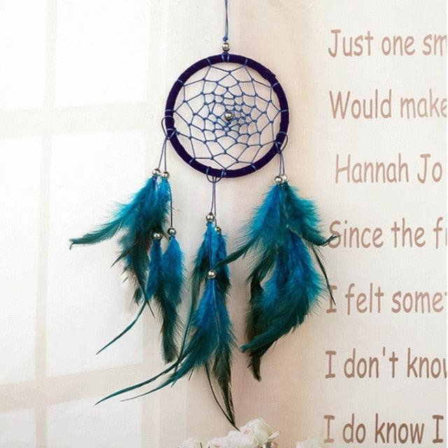 Dream Catcher Led Handmade Dream-catcher Traditional Feather Hanging Home Wall Decoration Night Dream Catchers Decor Ornament Wall Hanging Wind Chimes For Home Room Decoration
