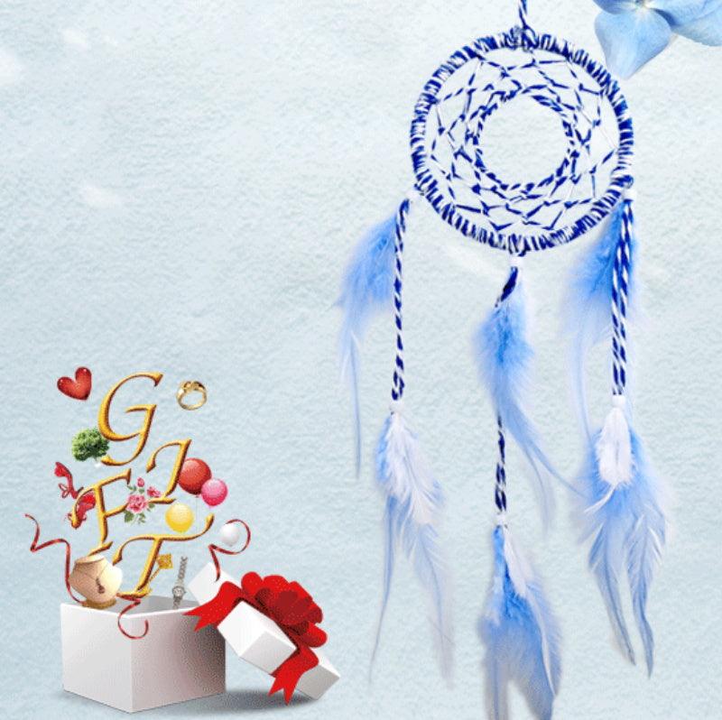 Dream Catcher Led Handmade Dream-catcher Traditional Feather Hanging Home Wall Decoration Night Dream Catchers Decor Ornament Wall Hanging Wind Chimes For Home Room Decoration