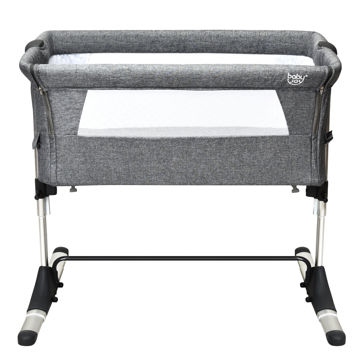 Travel Portable Baby Bed Side Sleeper Bassinet Crib with Carrying Bag-Gray