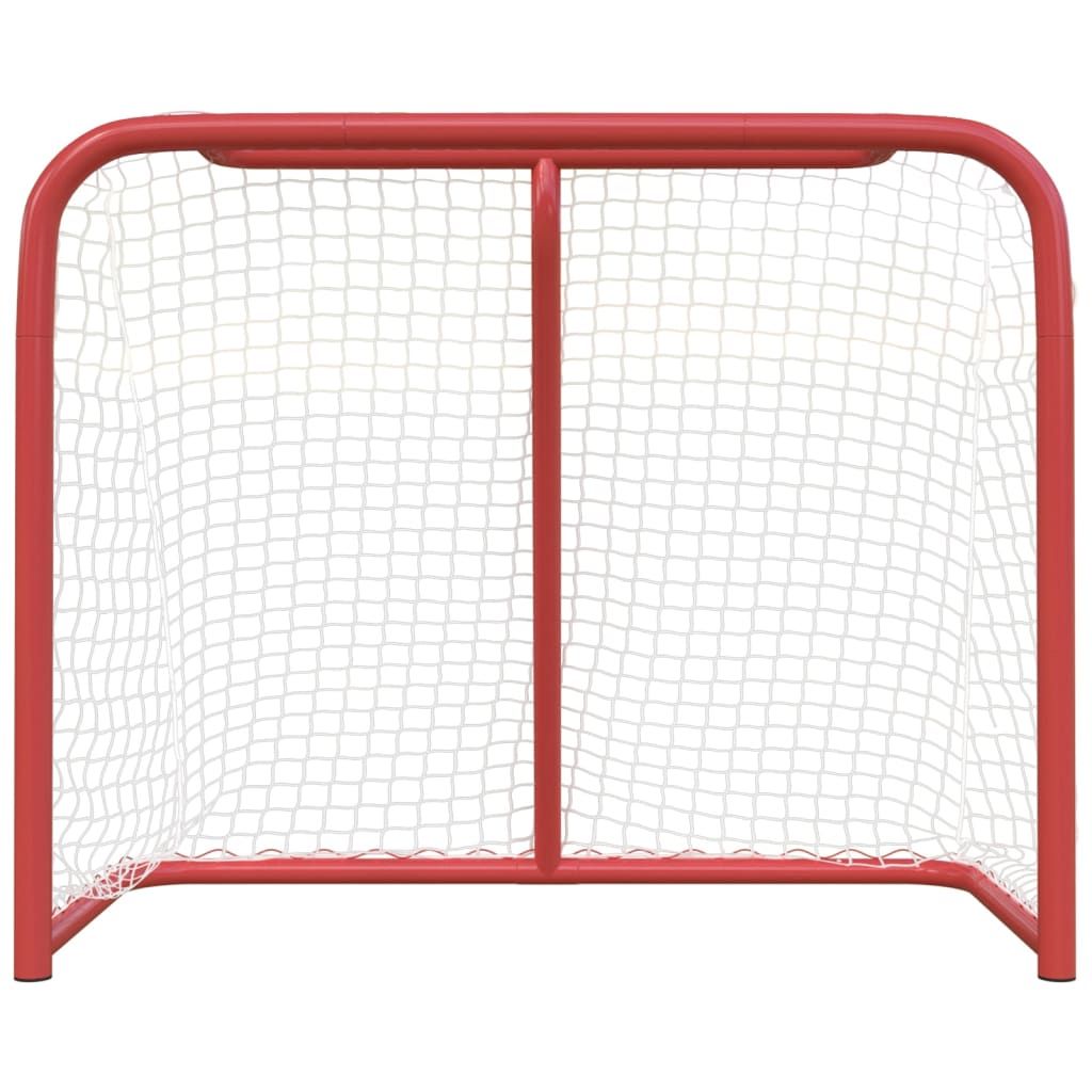 Hockey Goal Red and White 72"x28"x48" hockey net Polyester