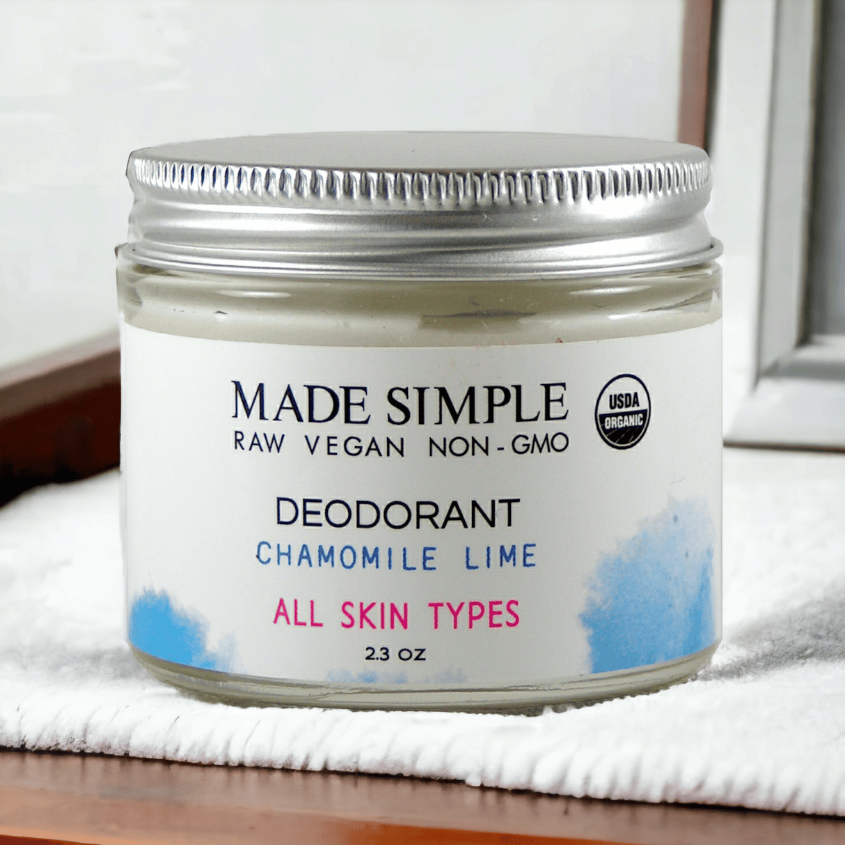 Natural Chamomile Lime Deodorant - Organic, Vegan & Cruelty-Free Freshness