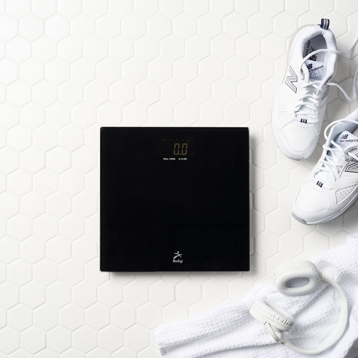 High Precision Digital Bathroom Scale for Weighing Up to 330 lbs