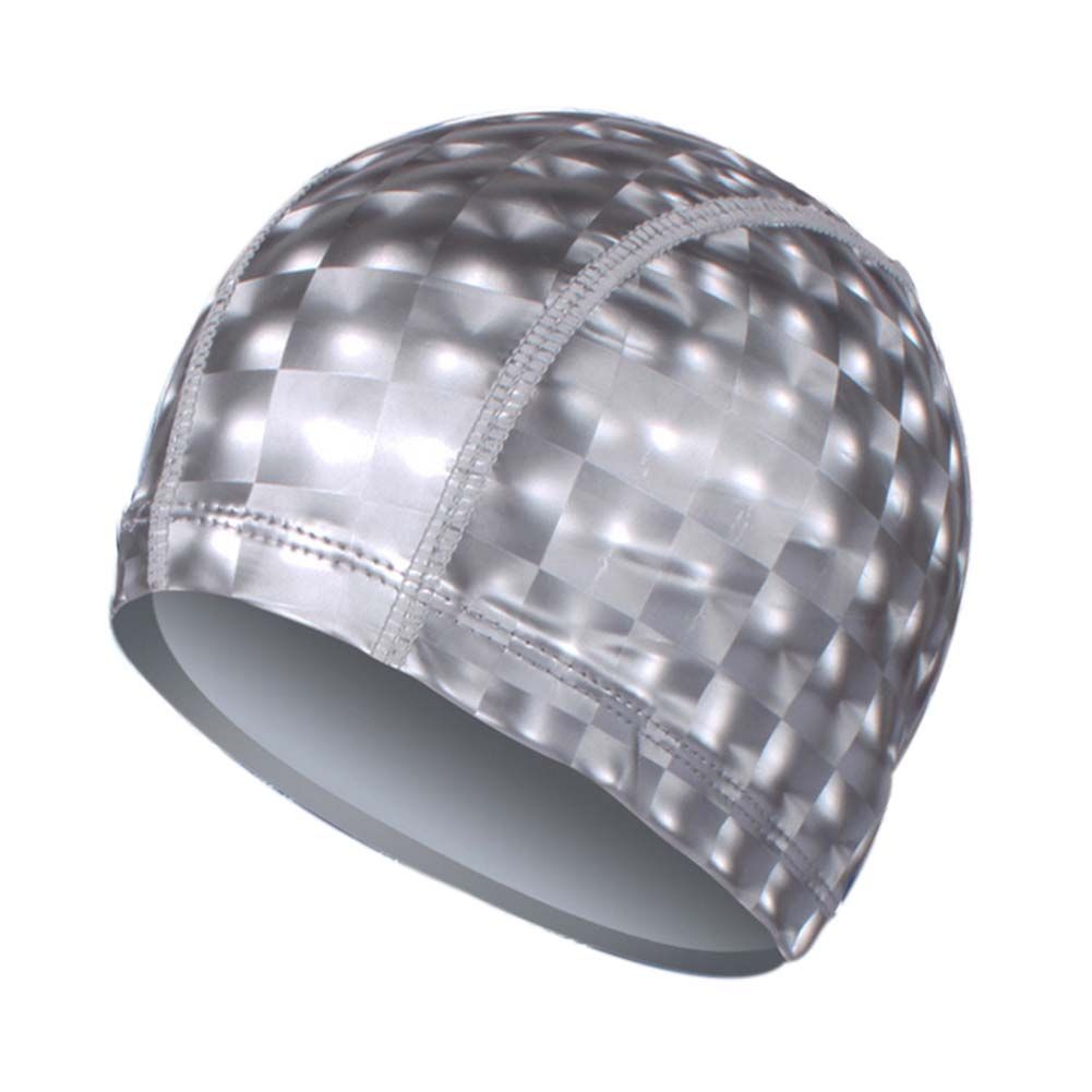 Swim Caps Waterproof Swimming Cap, Grey, 2 Pack Solid Color